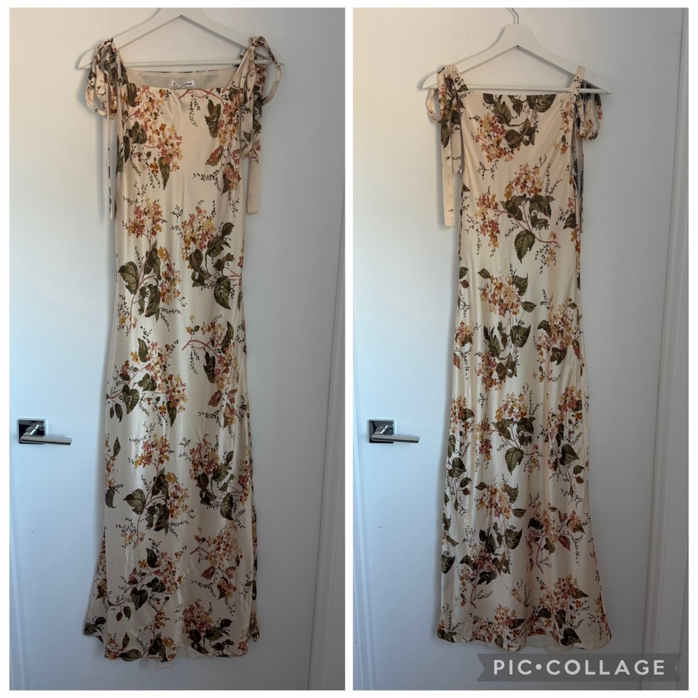 Reformation Medium Aden Floral Silk Midi Dress - Picture 5 of 14
